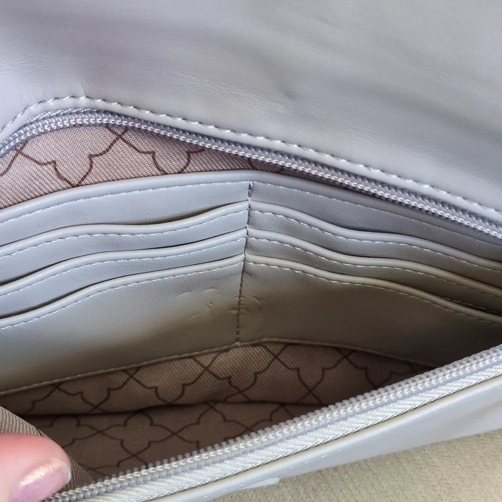 Kelly & Katie Beige Chain Clutch
